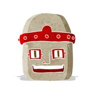 cartoon robot head N21