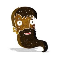cartoon bearded man N19