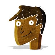 cartoon happy man N71