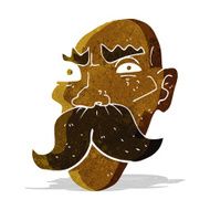 cartoon angry old man N26