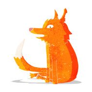 Cartoon Fox Sitting N3