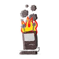 cartoon old computer N5