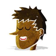 cartoon happy boy face N9