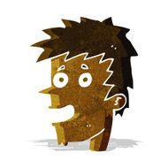 cartoon happy boy face N10