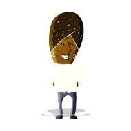 cartoon happy man N72