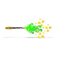 cartoon magic wand casting spell