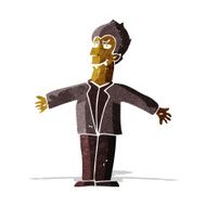 cartoon vampire man with open arms N2