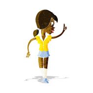 cartoon girl with idea N3