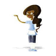 Cartoon Waitress N10
