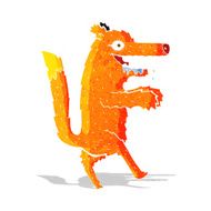cartoon hungry fox