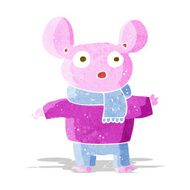 cartoon mouse in clothes