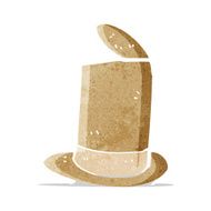 cartoon old top hat N9