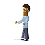 Cartoon Man Shrugging Shoulders N31