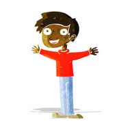 cartoon enthusiastic man N2