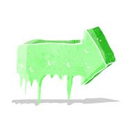cartoon slimy pointing arrow N2