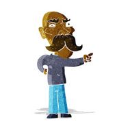 cartoon annoyed old man pointing N2