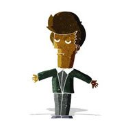 cartoon bored man N10