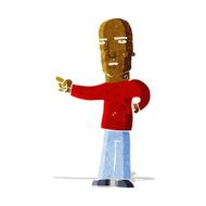 cartoon tough guy pointing N2