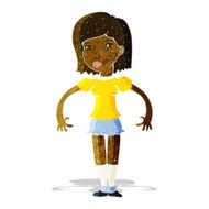 cartoon woman looking sideways N3