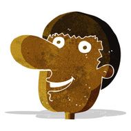 cartoon happy male face N4