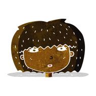 cartoon female face N24