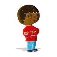 cartoon boy with folded arms N4
