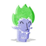 cartoon happy vampire head N2