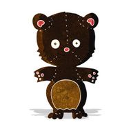 cartoon black bear cub N4