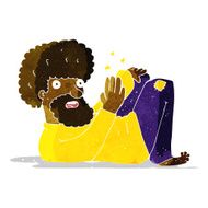 cartoon hippie man N7