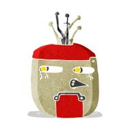 cartoon robot head N22