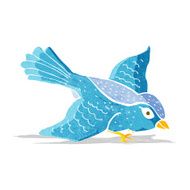 cartoon flying bird N11