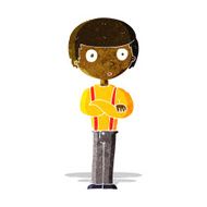 cartoon staring boy N3