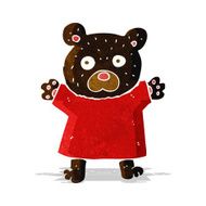 cartoon cute black bear