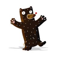 cartoon black bear N11
