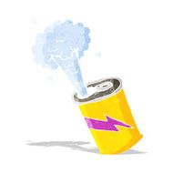 cartoon fizzing soda can N7