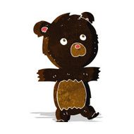 cartoon cute black bear N4