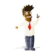 cartoon man with idea N58