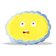 shocked cartoon cloud face