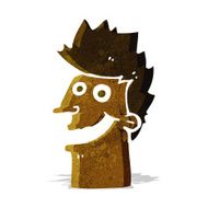 cartoon happy man face N4