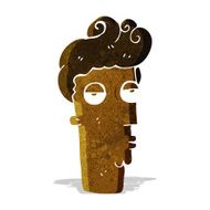 cartoon bored man&#039;s face N2