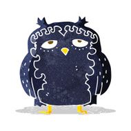 cartoon wise old owl N2