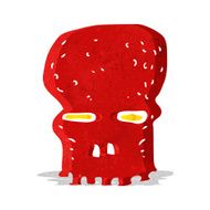 cartoon spooky skull N40