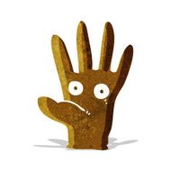 cartoon hand with eyes N2