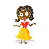 cartoon confused girl N2