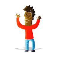 cartoon stressed man N20