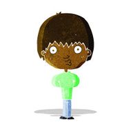 cartoon whistling boy N7