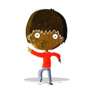 cartoon impressed boy pointing N2