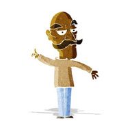 cartoon old man telling story N2