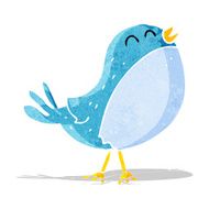 cartoon singing bird N20