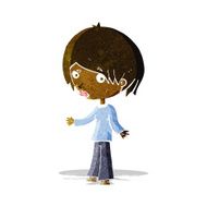 cartoon confused woman N37